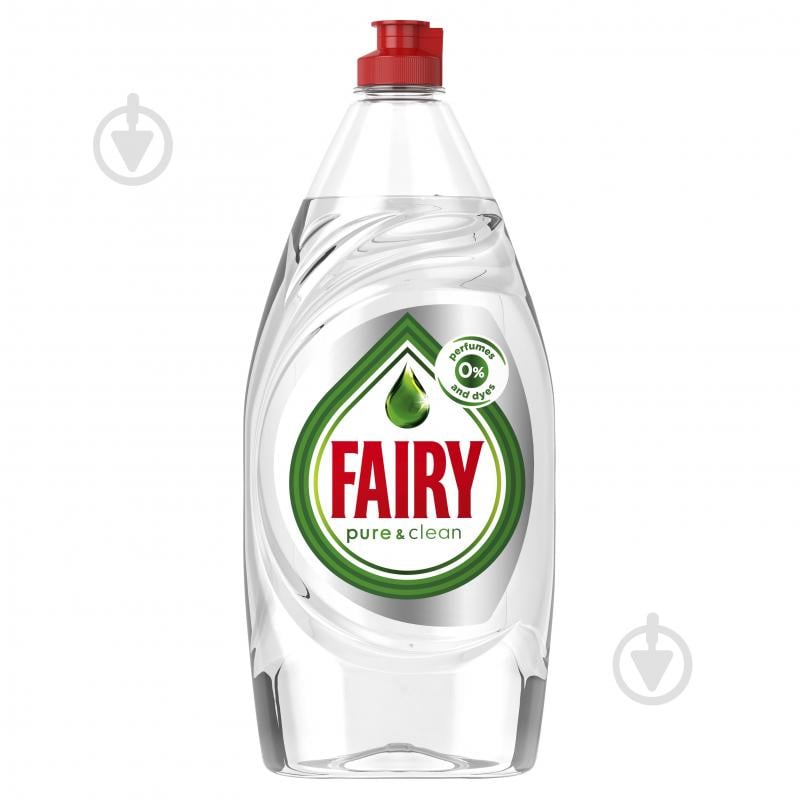 Засіб для ручного миття посуду Fairy Pure&Clean 0,9 л - фото 1