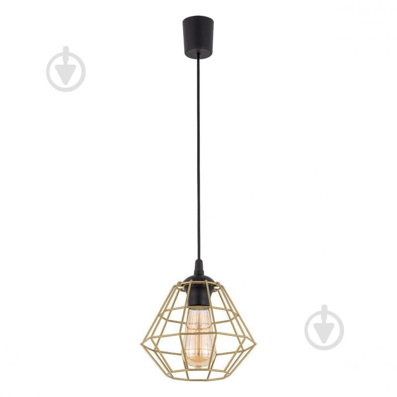 ВИТРИНА! Подвес LIGHT SET DIAMOND 4640 1x15 Вт /E27 черный/золото - фото 1 ВИТРИНА! Подвес LIGHT SET DIAMOND 4640 1x15 Вт /E27 черный/золото - фото 1