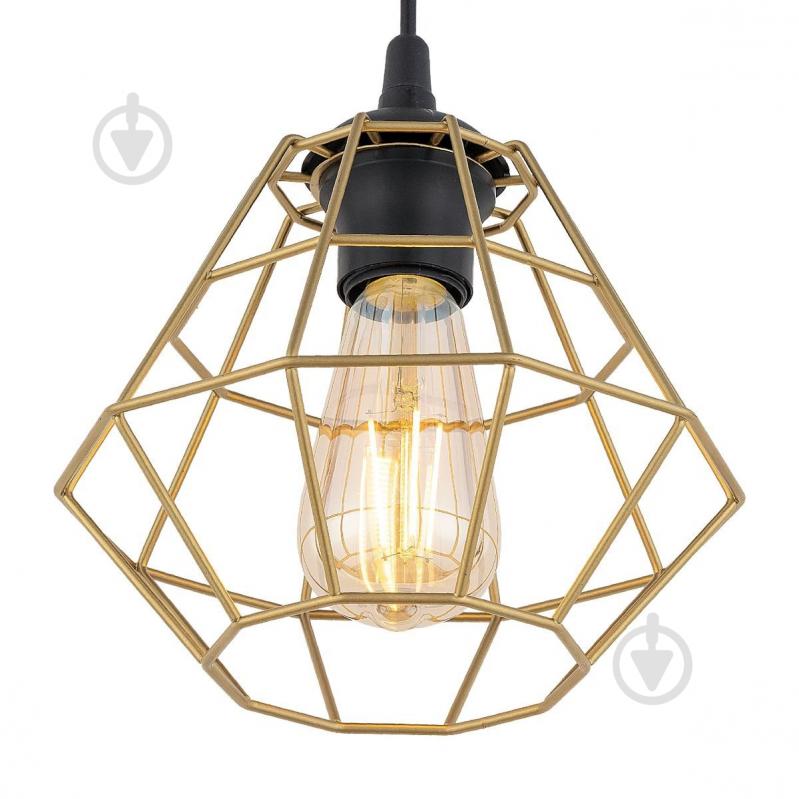 ВИТРИНА! Подвес LIGHT SET DIAMOND 4640 1x15 Вт /E27 черный/золото - фото 3 ВИТРИНА! Подвес LIGHT SET DIAMOND 4640 1x15 Вт /E27 черный/золото - фото 3