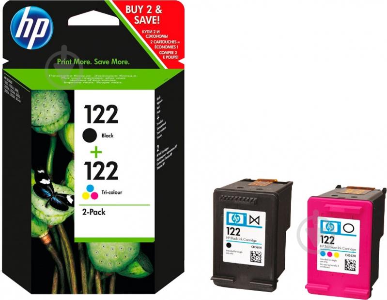 Набор картриджей HP  №122 Black/Color 2-Pack CR340HE многоцветный CR340HE - фото 1