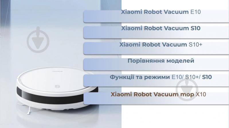 Робот-пилосос мийний Xiaomi Robot Vacuum S10 Plus white - фото 3