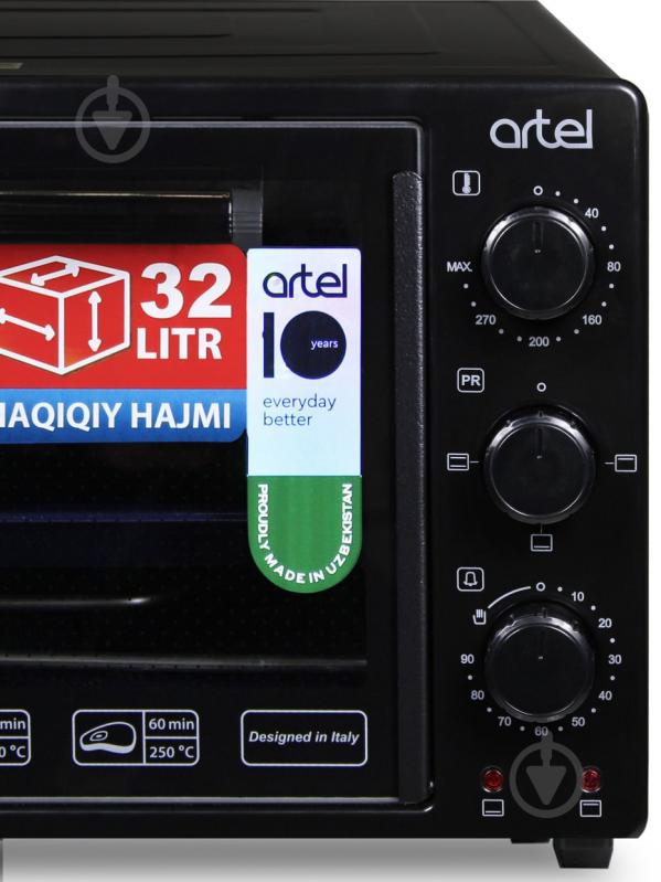 Электрическая печь Artel MD 3216L BLACK-BLACK - фото 3