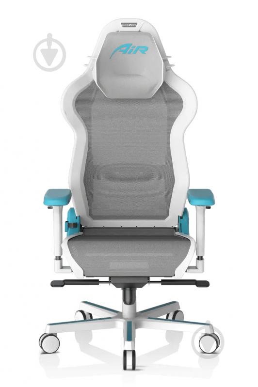 Кресло DXRacer Air PRO (AIR-R1S-WQ.G-B3-NVF) белый/бирюзовый - фото 1