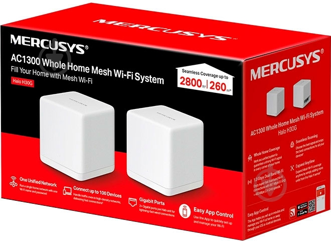 Wi-Fi-система Mercusys Halo H30G(2-pack) - фото 4