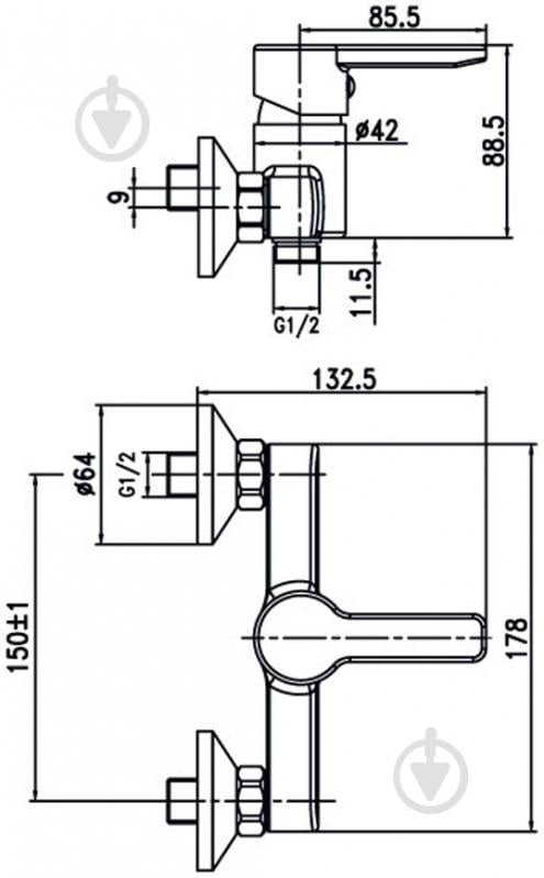 Смеситель для душа Aqua Rodos Aqua 90777 - фото 2 Смеситель для душа Aqua Rodos Aqua 90777 - фото 2
