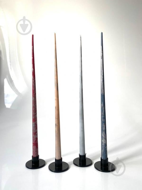 Набір свічок Мікс зі сріблом 45 см 4 шт. BB CANDLES - фото 2
