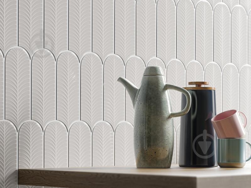 Плитка Cifre Alma Scale White brillo 8x21,5 см - фото 2 Плитка Cifre Alma Scale White brillo 8x21,5 см - фото 2