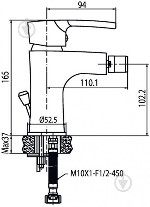 Смеситель для биде Aqua Rodos Rodos 90804 - фото 2