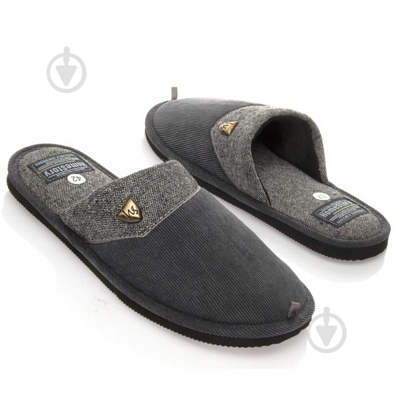 Тапки домашние Home Story 231081-17 р.45 серый - фото 2 Тапки домашние Home Story 231081-17 р.45 серый - фото 2