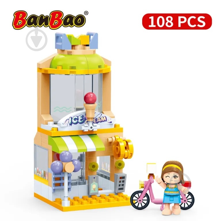 Конструктор BanBao Будинок морозива Mini High-Street Series ET807 - фото 5