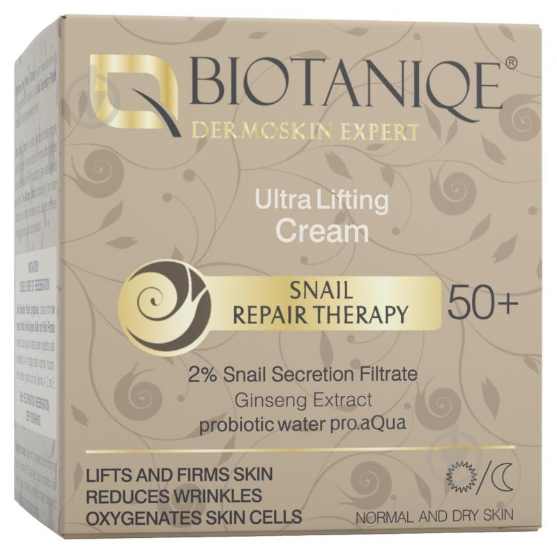 Крем-ліфтинг для обличчя день-ніч Maurisse Biotaniqe Snail Repair Therapy 50+ 50 мл - фото 1