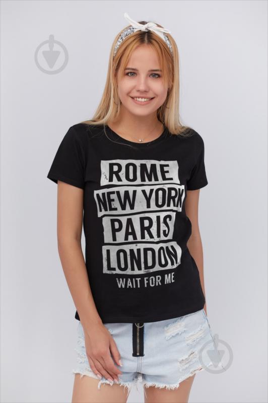 Футболка YAPPI Basic WB1021 р.M черный - фото 1 Футболка YAPPI Basic WB1021 р.M черный - фото 1