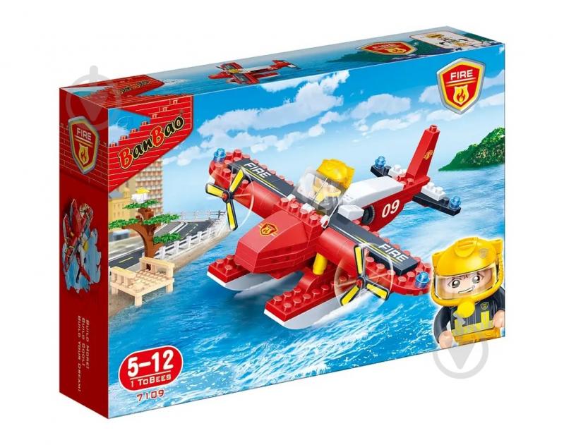 Конструктор BanBao Пожежний літак Fire Series 7109 - фото 2 Конструктор BanBao Пожежний літак Fire Series 7109 - фото 2