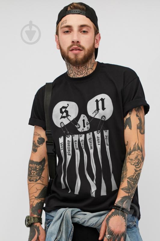 Футболка YAPPI MB1069 р.S черный - фото 1