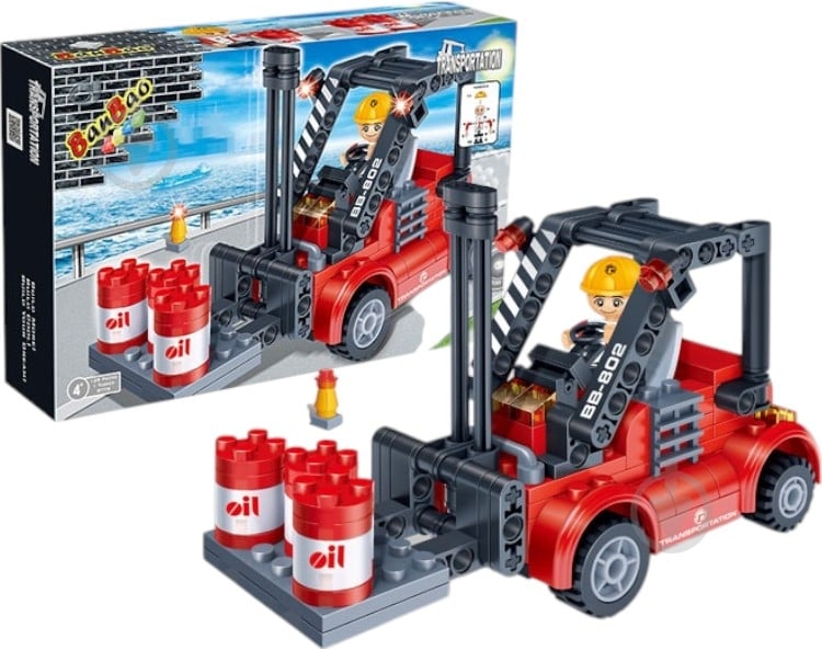 Конструктор BanBao Погрузчик Перевозки 8778 - фото 1 Конструктор BanBao Погрузчик Перевозки 8778 - фото 1