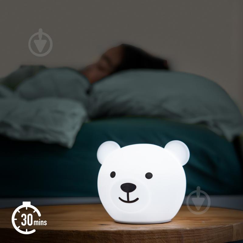 Нічник 3D Led Zazu Bear білий ZA-BOR-01 - фото 5
