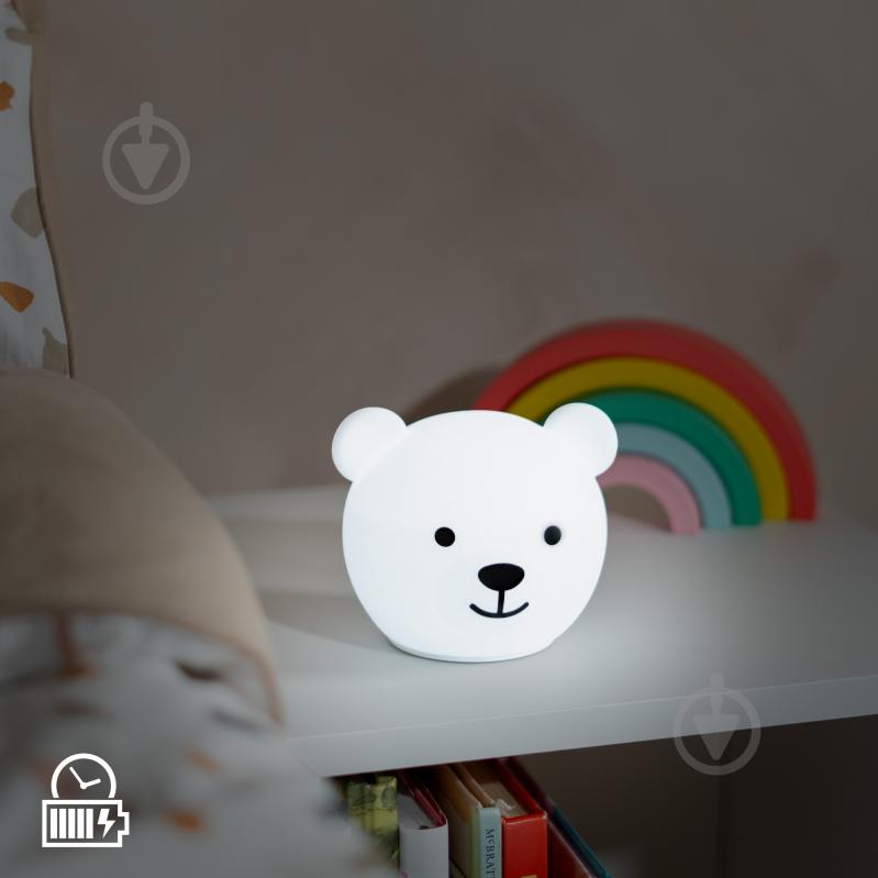 Нічник 3D Led Zazu Bear білий ZA-BOR-01 - фото 6