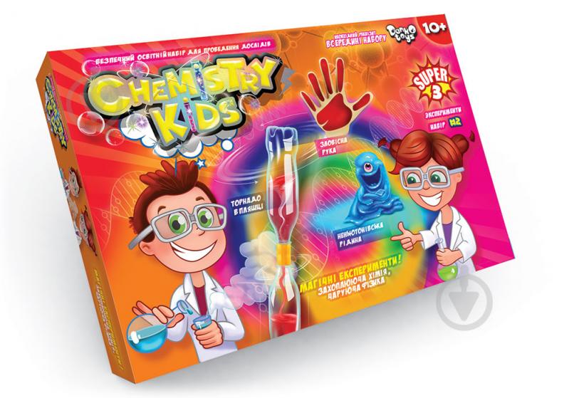 Набор для опытов Danko Toys CHEMISTRY KIDS эконом укр. (8) в ассортименте CHK-02-01U,02U,03U,0 - фото 2