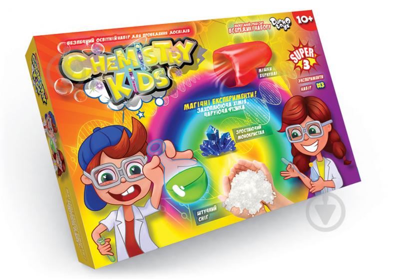 Набор для опытов Danko Toys CHEMISTRY KIDS эконом укр. (8) в ассортименте CHK-02-01U,02U,03U,0 - фото 1