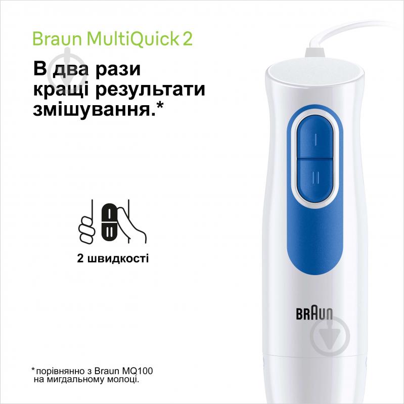 Блендер ручний Braun MultiQuick 2 MQ20236MWH - фото 4