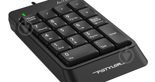 Клавіатура A4Tech (FK13P (Black)) Fstyler Numeric Keypad USB black - фото 3