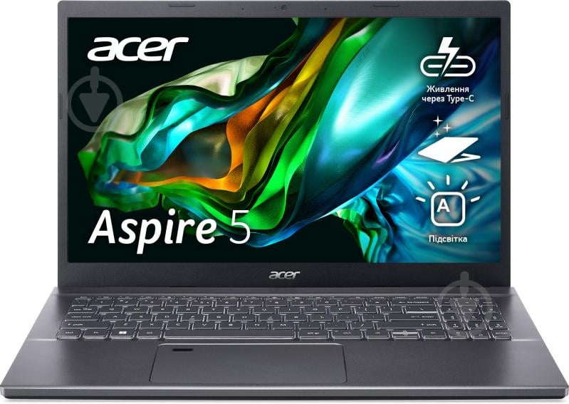 Ноутбук Acer Aspire 5 A515-57-59VX 15,6" (NX.KN4EU.00C) steel gray - фото 1