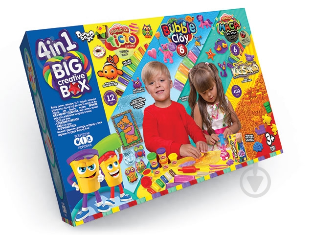 Набір для творчості Danko Toys 4в1 BIG CREATIVE BOX укр. (4) BCRB-0O1-01U - фото 1