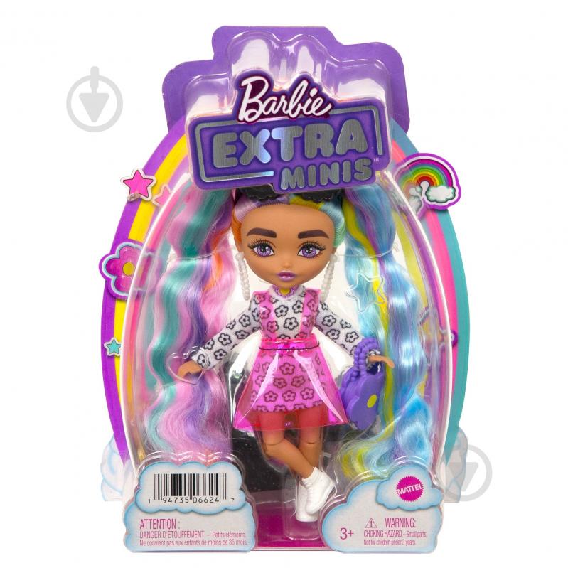 Мінілялька Barbie "Екстра" леді-веселка HHF82 - фото 4 Мінілялька Barbie "Екстра" леді-веселка HHF82 - фото 4