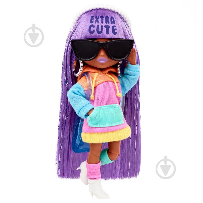 Мини-кукла Barbie "Экстра" лавандовая леди HJK66 - фото 2 Мини-кукла Barbie "Экстра" лавандовая леди HJK66 - фото 2