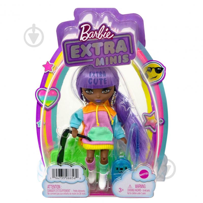 Мини-кукла Barbie "Экстра" лавандовая леди HJK66 - фото 4 Мини-кукла Barbie "Экстра" лавандовая леди HJK66 - фото 4