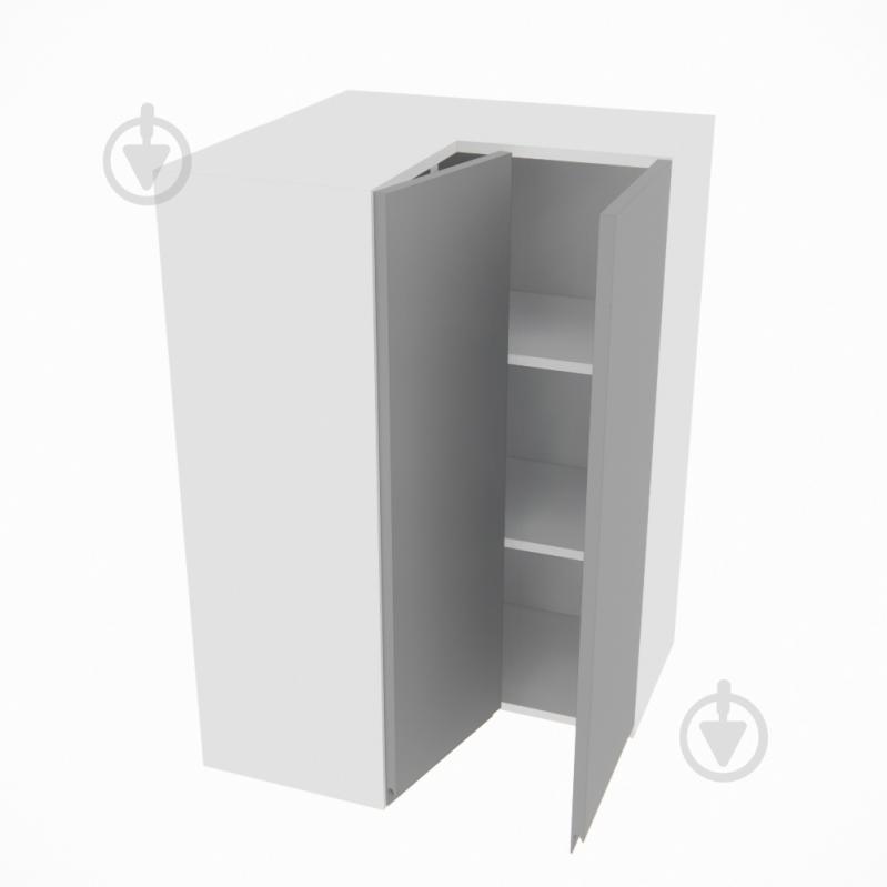 Шкаф Влада (В 60х60 прямой (920)правая) серый бархат/белый - фото 2 Шкаф Влада (В 60х60 прямой (920)правая) серый бархат/белый - фото 2