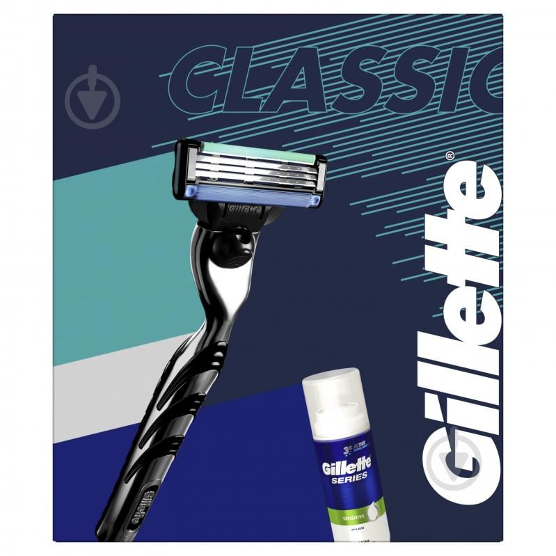 Набір подарунковий для чоловіків Gillette Mach3: бритва з 1 змінною касетою + піна для гоління 100 мл - фото 5