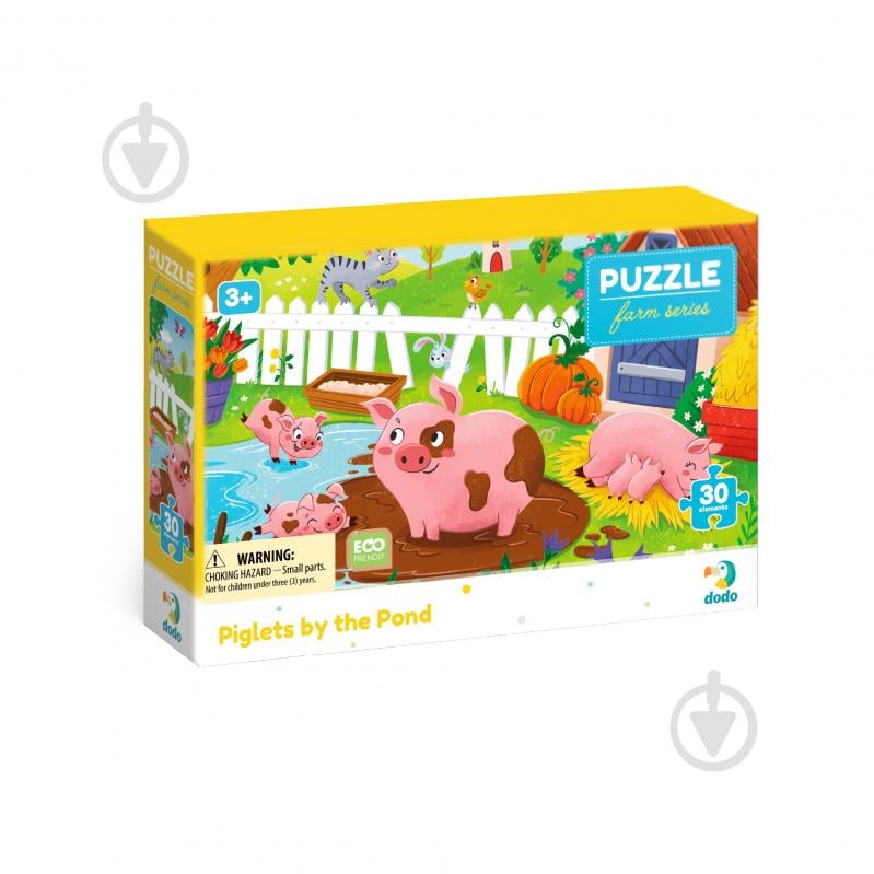 Пазл DoDo Поросята біля ставка, 30 елементів 300682 - фото 1