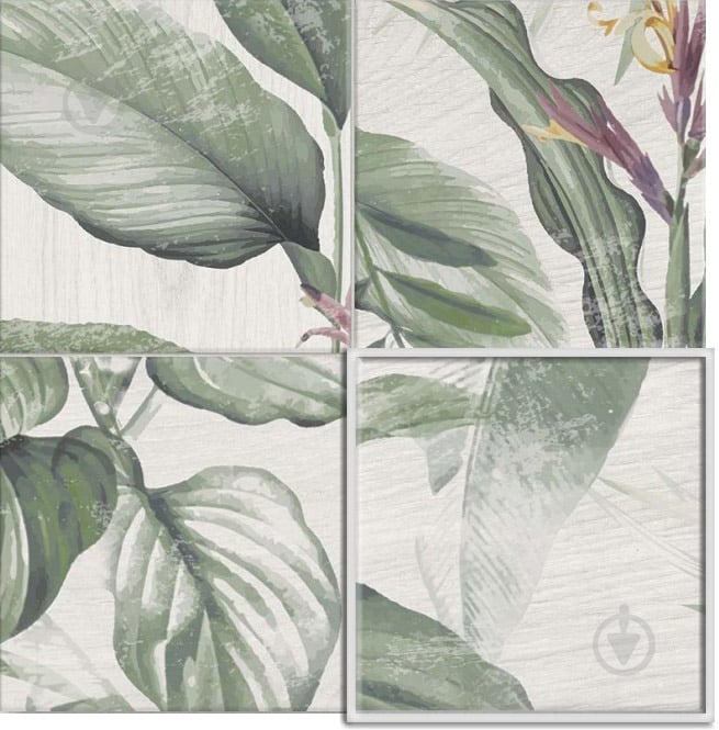 Плитка Mainzu Bottega Patchwood Spring Leaves Decor 20x20 см - фото 1