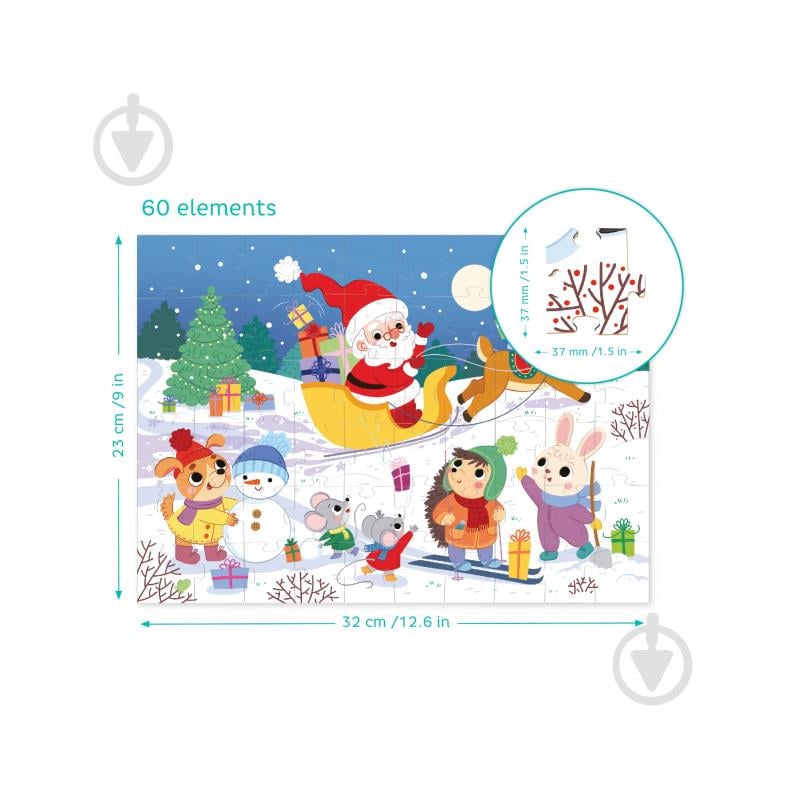 Пазл DoDo Санчата Санти, 60 елементів 300579 - фото 4 Пазл DoDo Санчата Санти, 60 елементів 300579 - фото 4