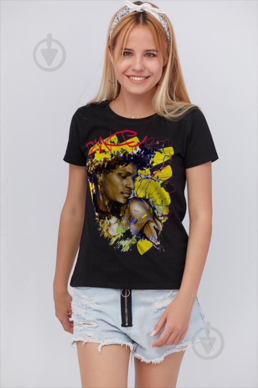 Футболка YAPPI Basic WB1039 р.L черный - фото 1