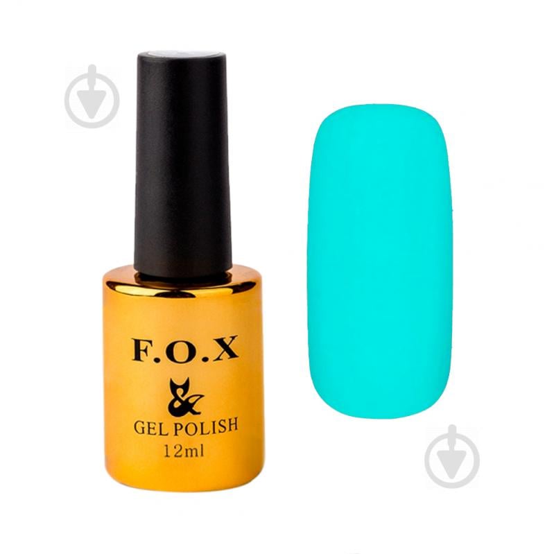 Гель-лак для нігтів F.O.X Pigment POLISH GOLD 166 блакитний 12 мл - фото 1