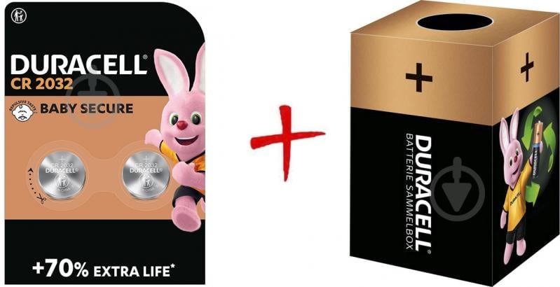 Батарейки Duracell спеціальні літієві CR2032/CR 2 шт. (+ Еко-бокс Duracell) - фото 1