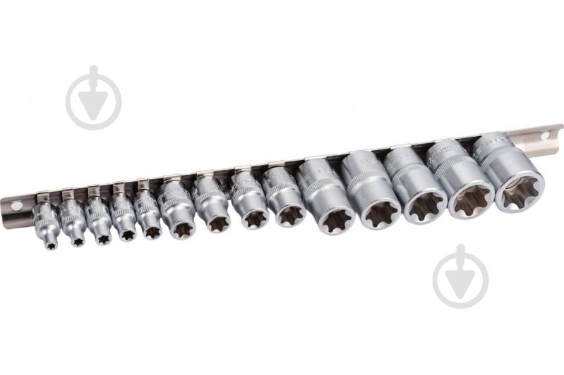 Набор головок Е-профиль 1/4", 3/8", 1/2" (Е4-Е24) Rock FORCE 15 шт. RF-4158 - фото 4 Набор головок Е-профиль 1/4", 3/8", 1/2" (Е4-Е24) Rock FORCE 15 шт. RF-4158 - фото 4