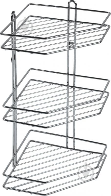 Полка Arino тройная угловая хромированная W2675 - фото 1