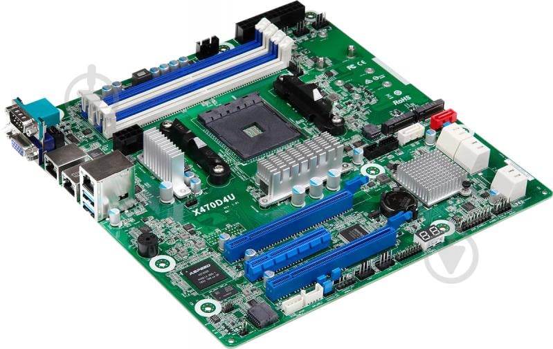 Материнская плата ASRock X470D4U (Socket AM4, AMD X470, micro ATX) - фото 2