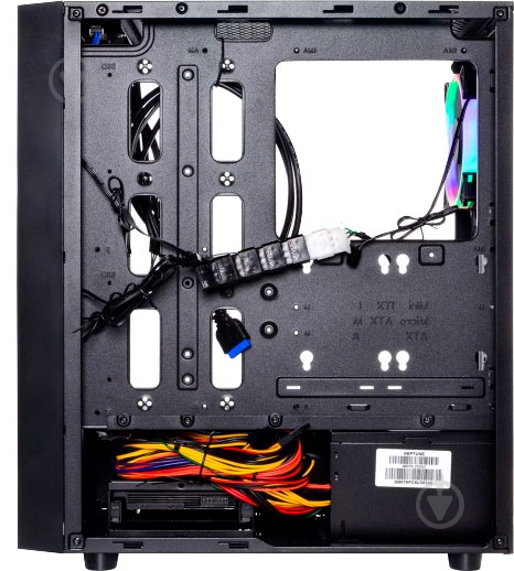 Корпус QUBE Strike 600W APFC Black (STRIKE_F36U3) - фото 5