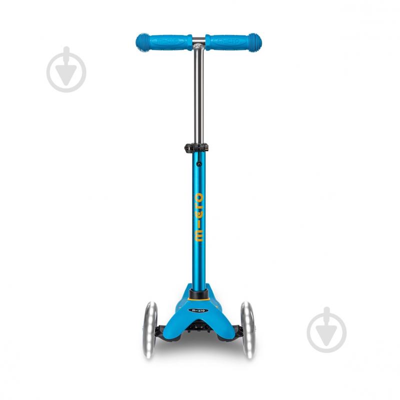Самокат Micro Mini Deluxe LED (MMD152) голубой MMD152 - фото 4 Самокат Micro Mini Deluxe LED (MMD152) голубой MMD152 - фото 4