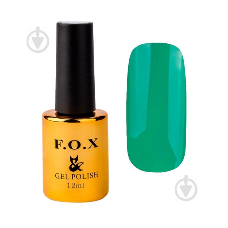 Гель-лак для ногтей F.O.X Pigment POLISH GOLD 185 зелений 12 мл - фото 1