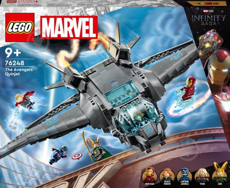 Конструктор LEGO Super Heroes Marvel Квинджет Мстителей 76248 - фото 1