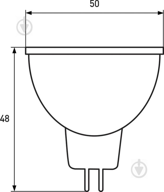 Лампа світлодіодна Eurolamp 5 Вт MR16 матова GU5.3 12 В 3000 К LED-SMD-05533(12)(N) - фото 3