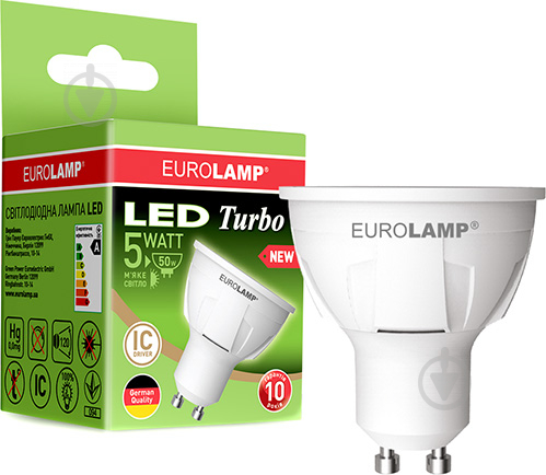 Лампа светодиодная Eurolamp 5 Вт MR16 матовая GU10 220 В 3000 К LED-SMD-05103(N) - фото 3