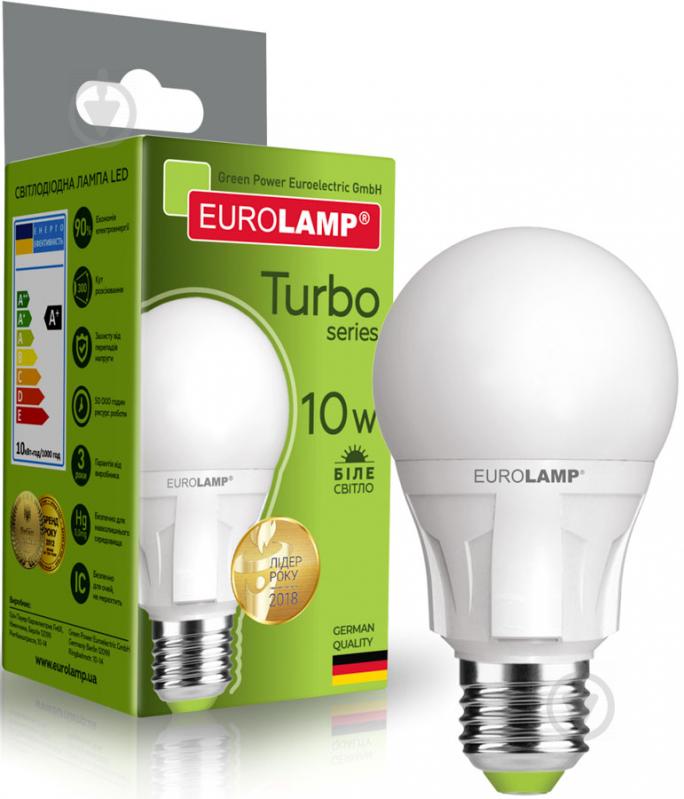 Лампа світлодіодна Eurolamp 10 Вт A60 матова E27 220 В 4000 К LED-A60-10274(T)new - фото 2