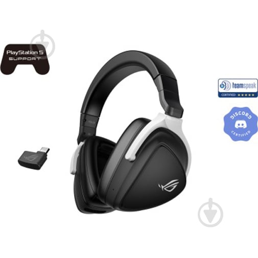 Гарнитура игровая Asus ROG Delta S Wireless black/white (90YH03IW-B3UA00) - фото 6