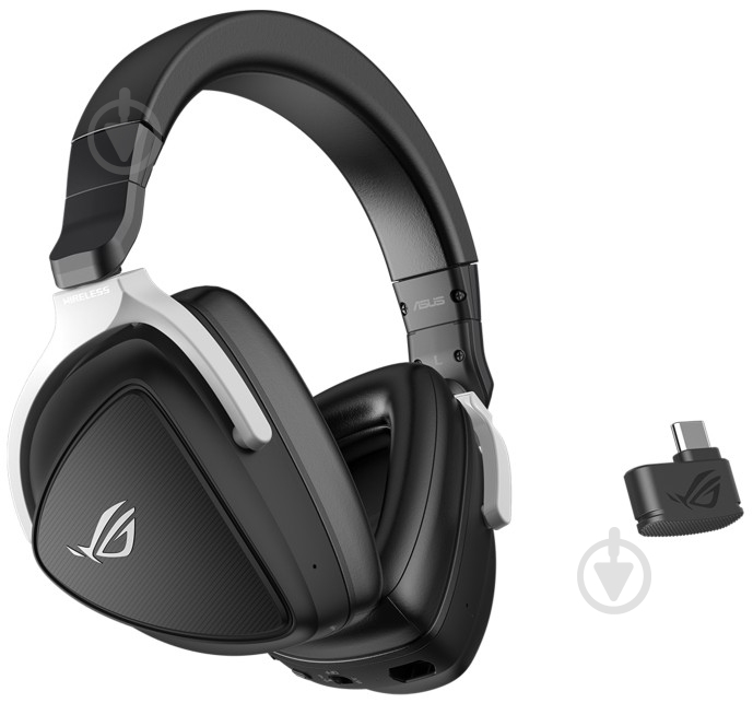 Гарнитура игровая Asus ROG Delta S Wireless black/white (90YH03IW-B3UA00) - фото 4